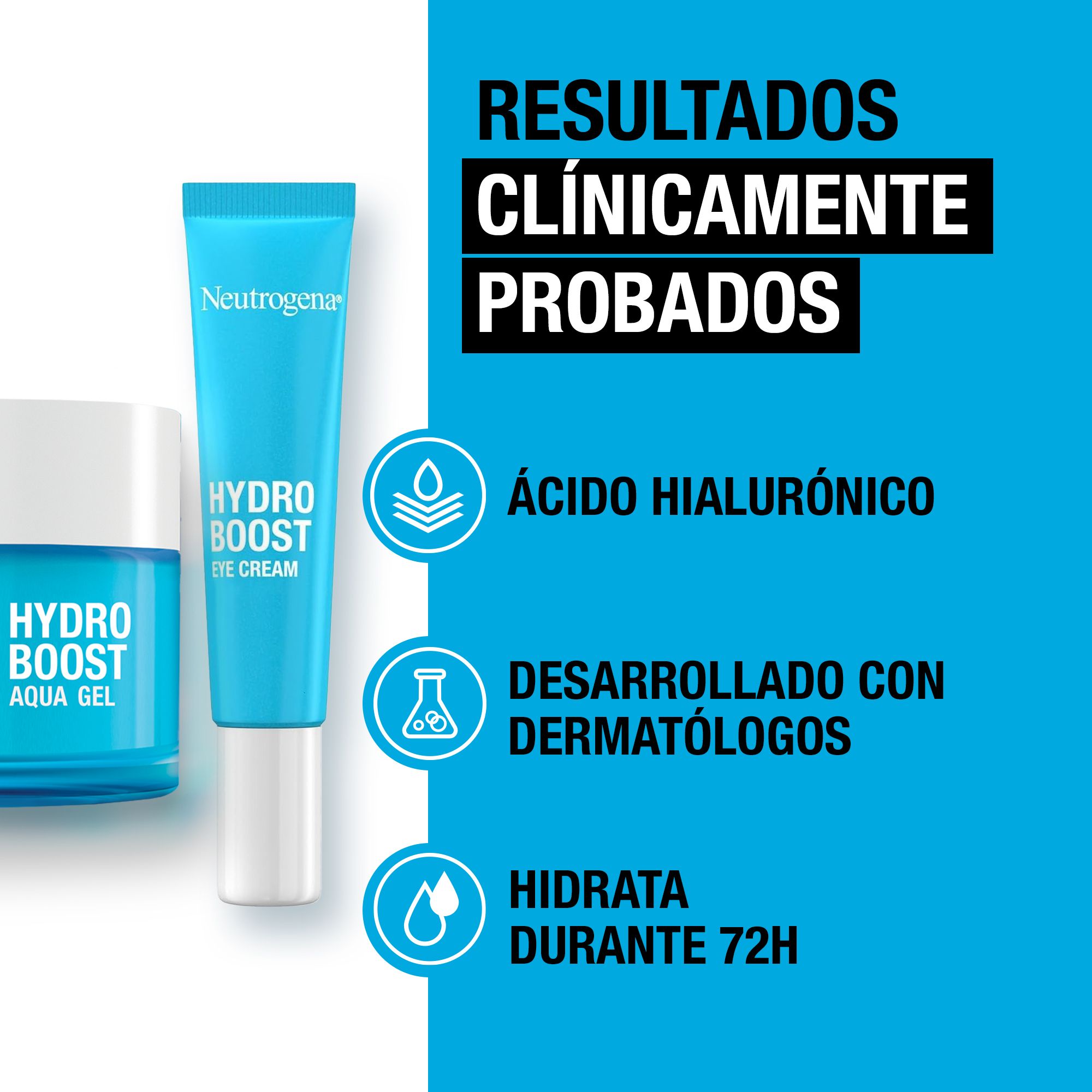 Hydro Boost Pack Water Gel krema za područje oko očiju Apotekarske kutije i pakovanja