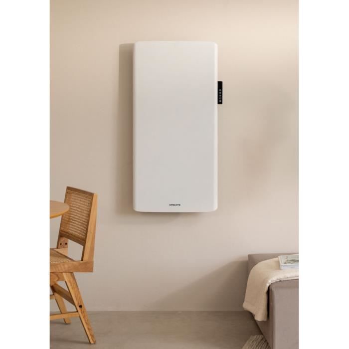 Create wall-mounted electric convector heater - WARM CLEAR - Wi-Fi - 2000W - Open window detection