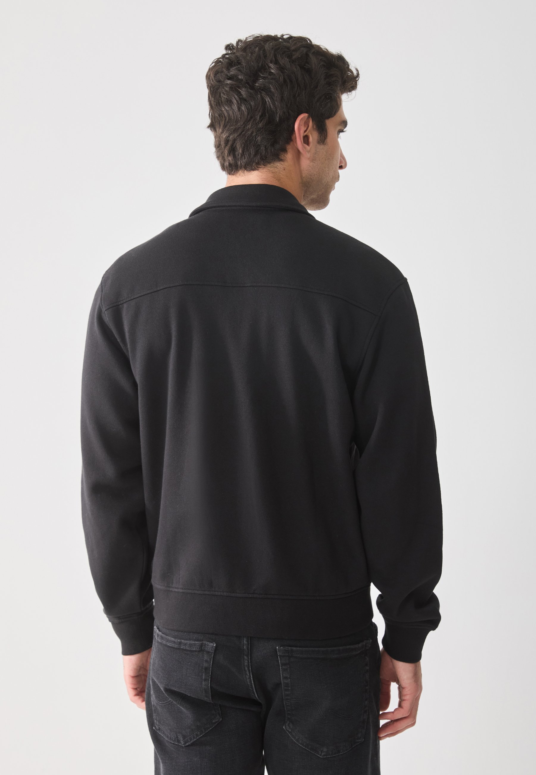 Sweat-shirt zippé Pier One - noir