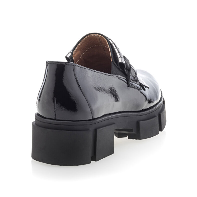 Svarta loafers/båtskor för kvinnor