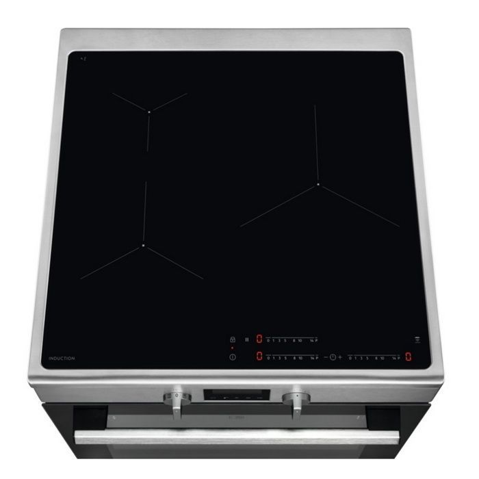 Electrolux A+ Induction Cooker, 73L, 3 Burners, 500 Series Surroundcook, Stainless Steel - LKI64890BX