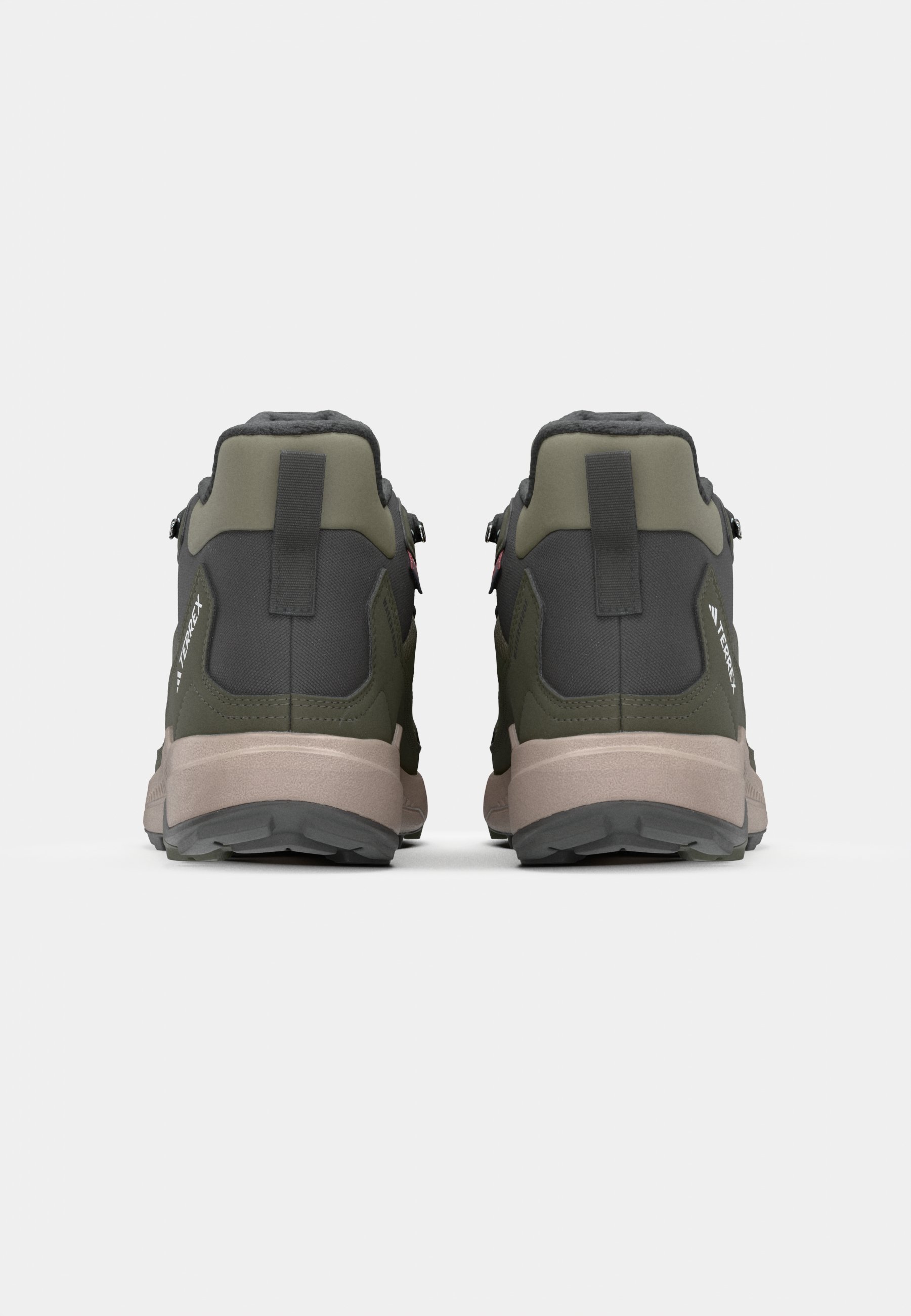Adidas Terrex ANYLANDER CLIMAWARM - Talvesaapad - oliivrohelised/sinised/semi-flash aqua