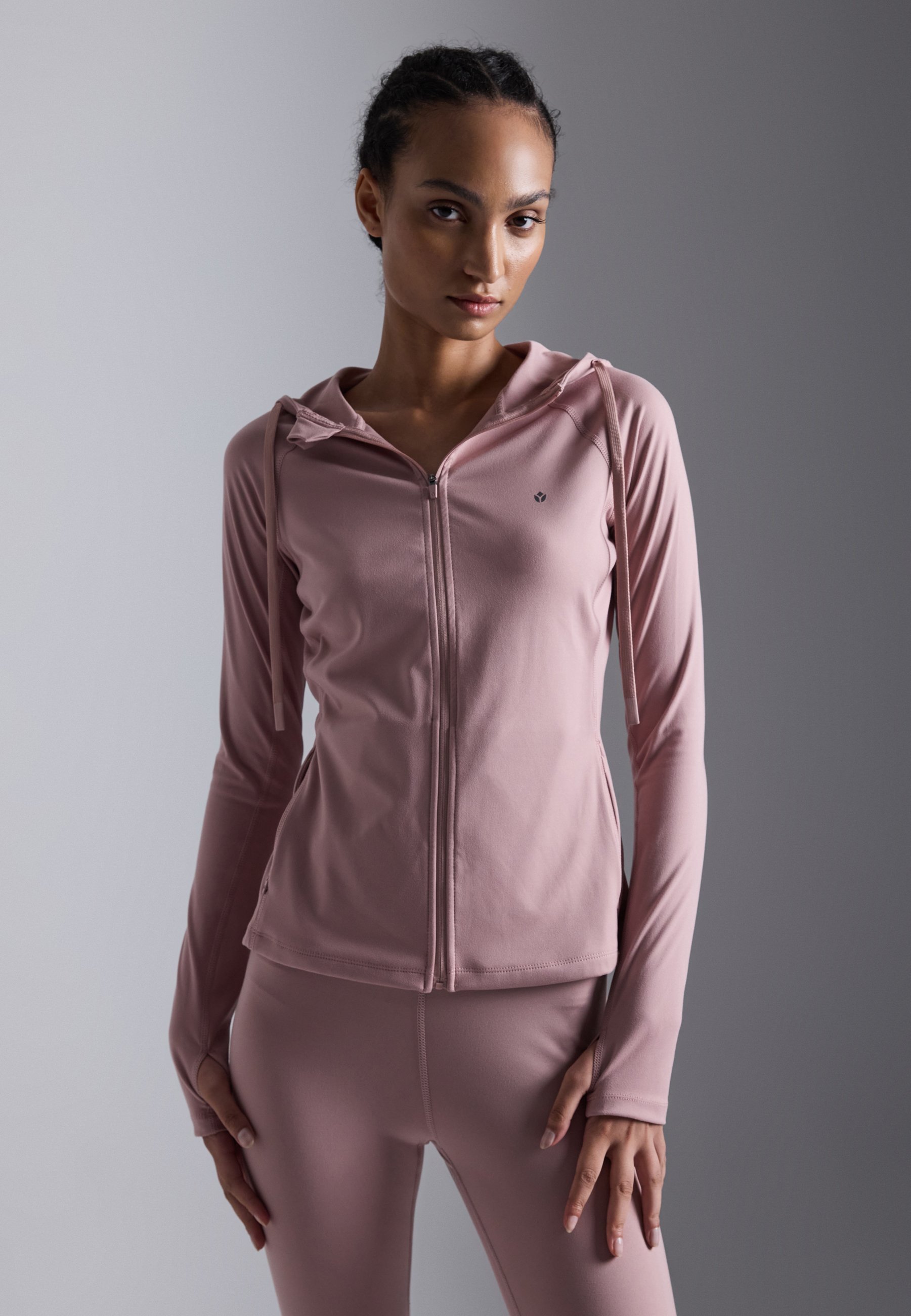 HOOD SPORTS SWEAT - Genser med glidelås - mauve