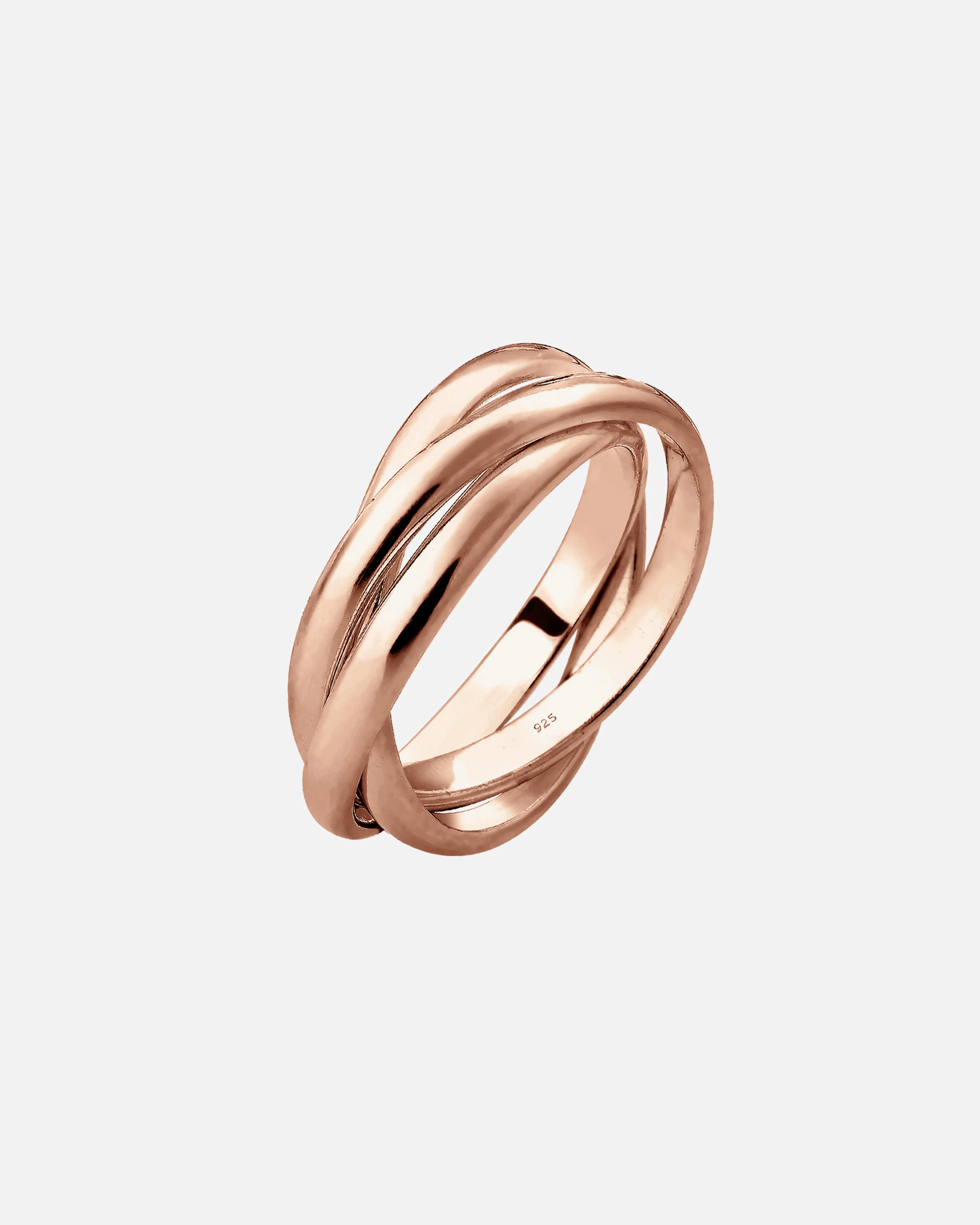 Elli Femmes Trio Enroulement Basique en Argent Sterling 925