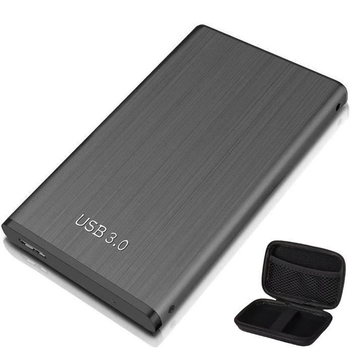 Disco duro externo de 1 TB, disco duro externo portátil USB 3.0 de 2,5