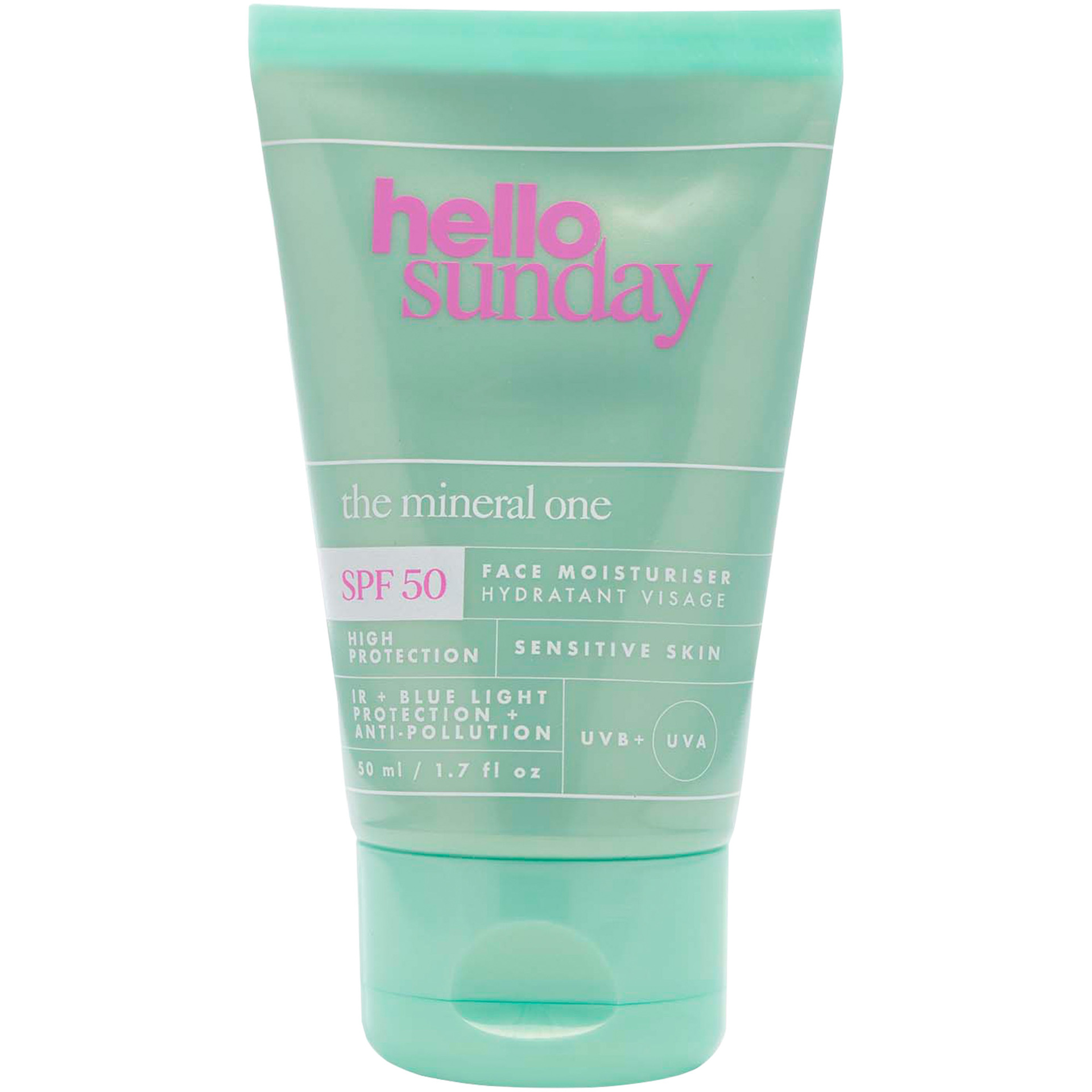 The Mineral One - Cremă de față 100% minerală fără parfum SPF50 50 ml - Hello Sunday