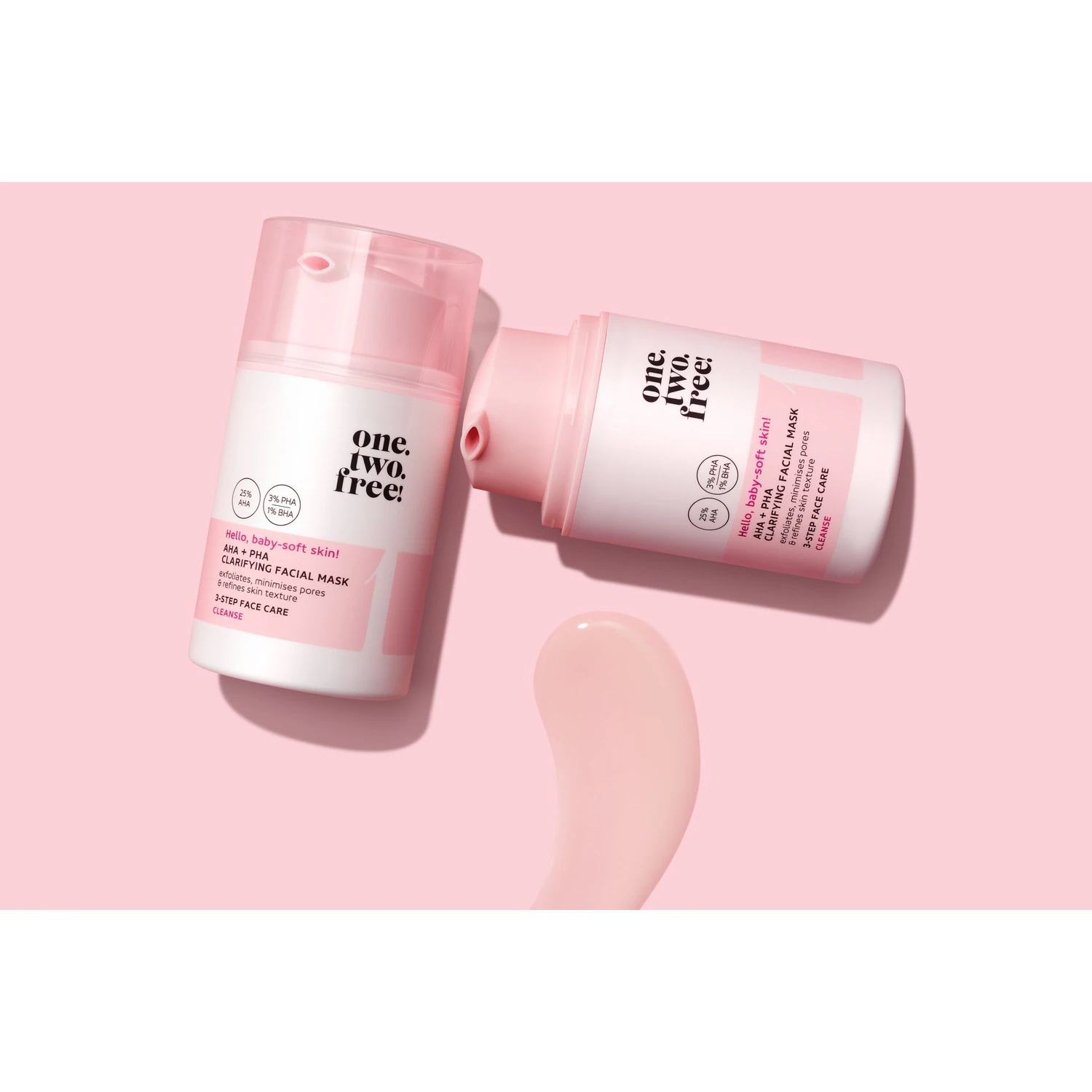 one.two.free! AHA + PHA Clarifying Facial Mask