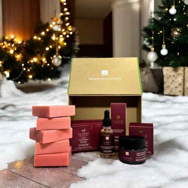 Set de regalo nocturno antiedad La Rose Francaise de Dr Botanicals