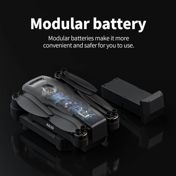 Drone GPS avec caméra 4K - ZVVN - Pliable - Moins de 249g - Caméra 4K UHD - Grand angle 120° - Inclinaison réglable 90°