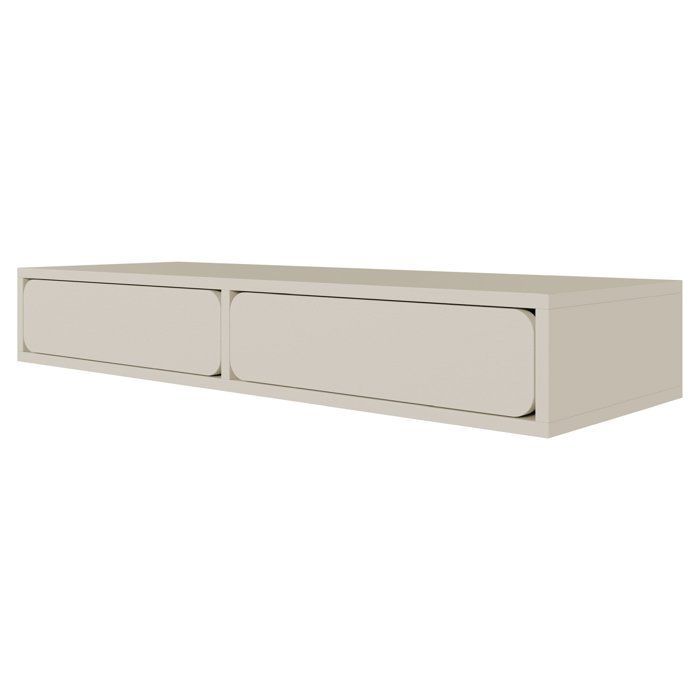 Tocador - WUWU - 110 cm - de pared - con 2 cajones - beige
