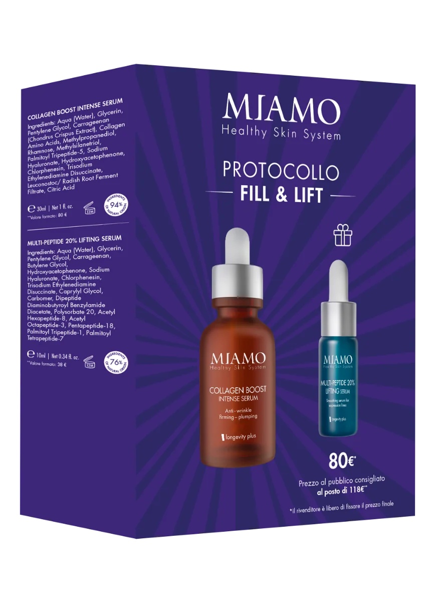 MIAMO Miamo 2024 Fill&Lift darilni set proti staranju z lifting učinkom
