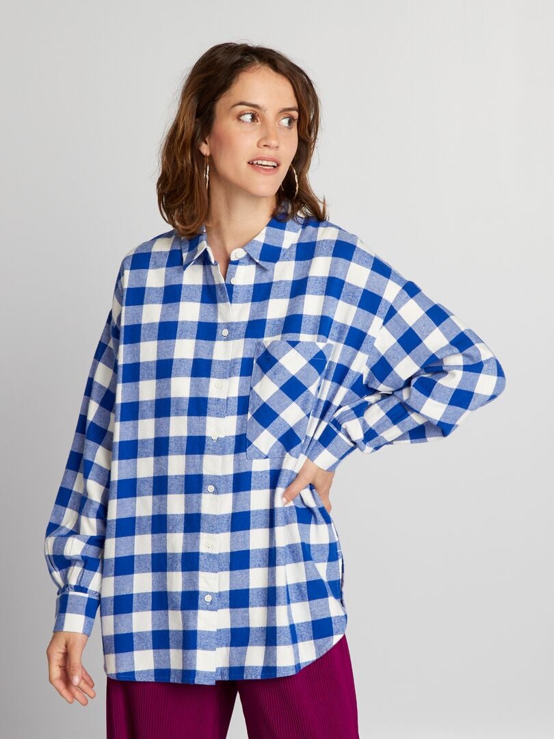 Camisa de franela - AZUL