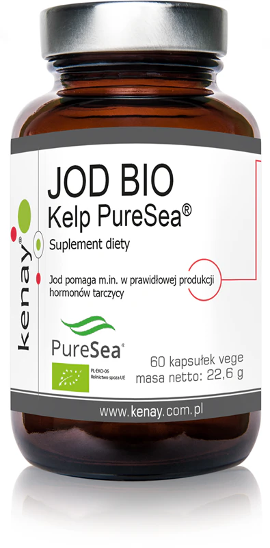 Kenay JOD BIO Kelp PureSea® voedingssupplementcapsules voor een goede schildklierfunctie