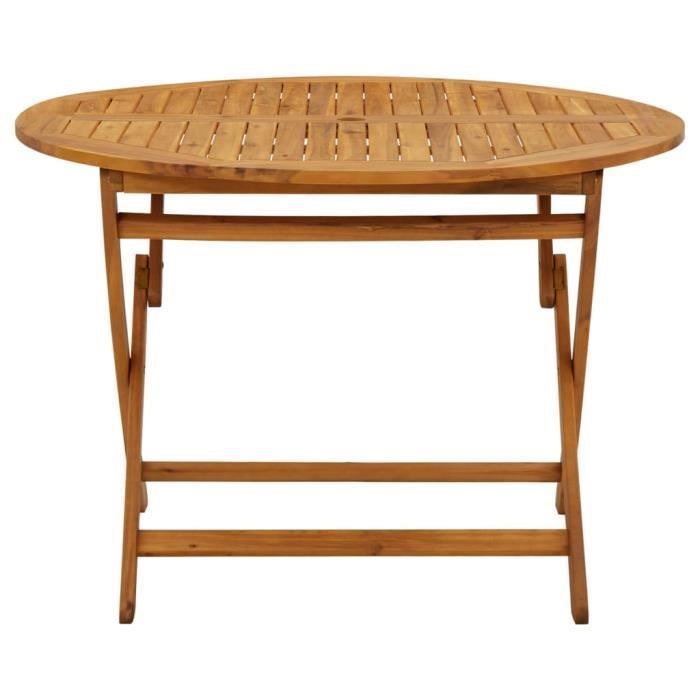 vidaXL Opklapbare tuintafel 110 cm Massief acaciahout