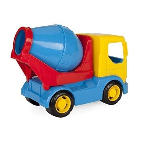 Toy - WADER - 35313-TECH TRUCK CEREAL MIXER WITH ROTATING DRUM AND AXLE - Yellow - 12 months