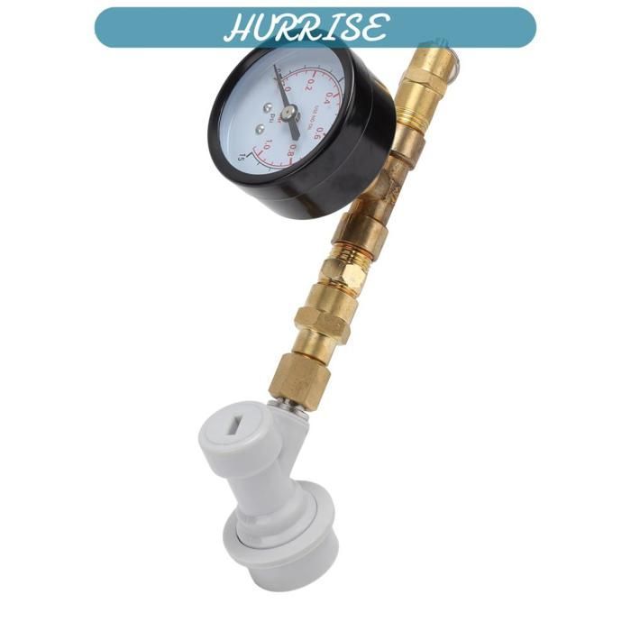 Sonew Beer Brewing Pressure Relief Valve, Adjustable Pressure Relief Valve for Beer Brewing, Pressure Gauge for Tabletop Set