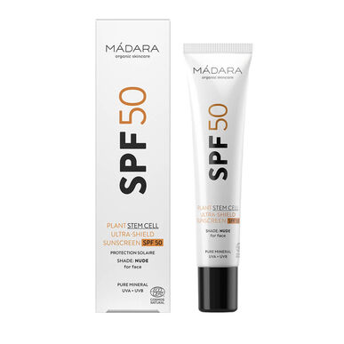Mádara High Coverage -kasvojen aurinkovoide SPF 50 40 ml