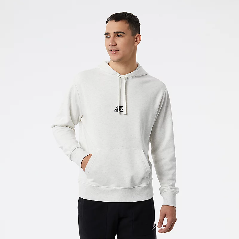 NB Essentials Fleece Hoodie voor heren - SEA SALT HEATHER