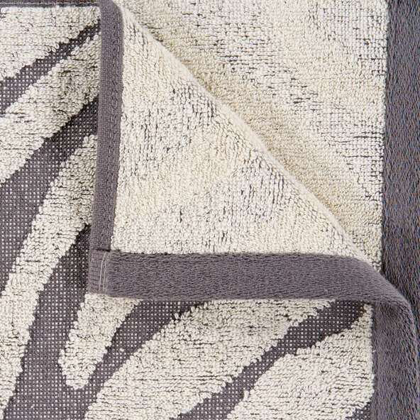 Frottéhåndkleserie Square Zebra, 2 x 2-delt sett