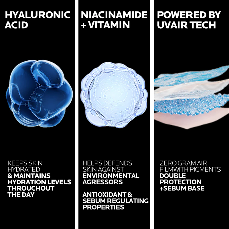 La Roche-Posay Anthelios UV Air Serum: Sérum protetor solar para todos os tipos de pele.