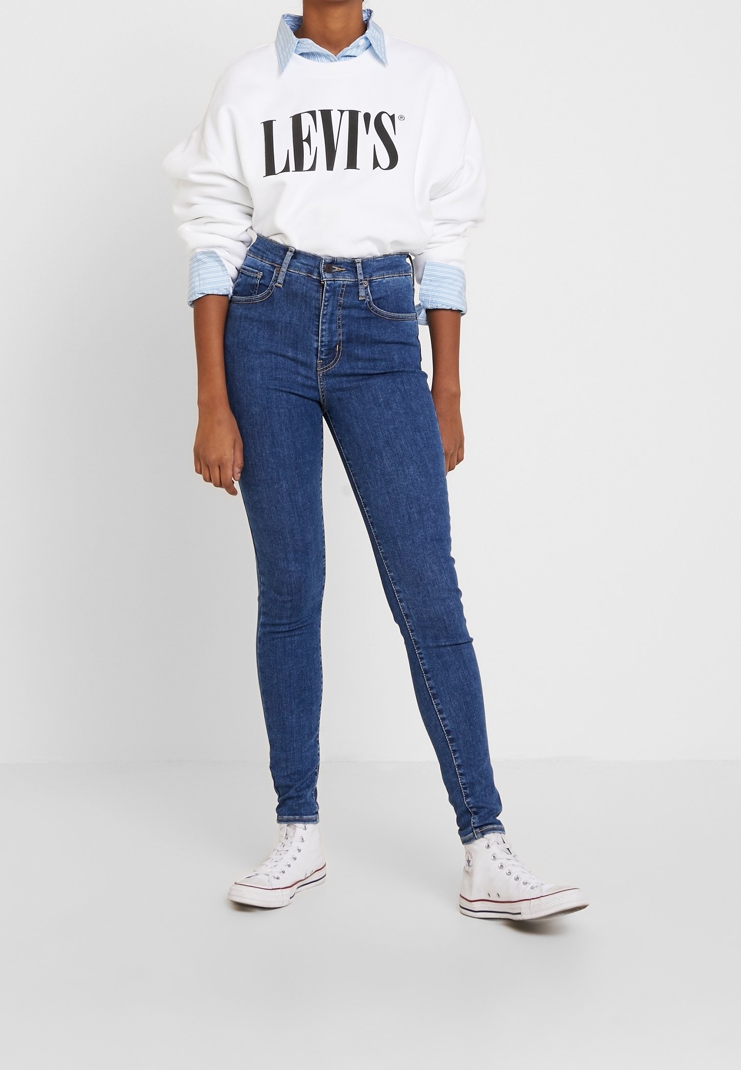 Jeansy Levi's® Skinny Fit - niebieski denim