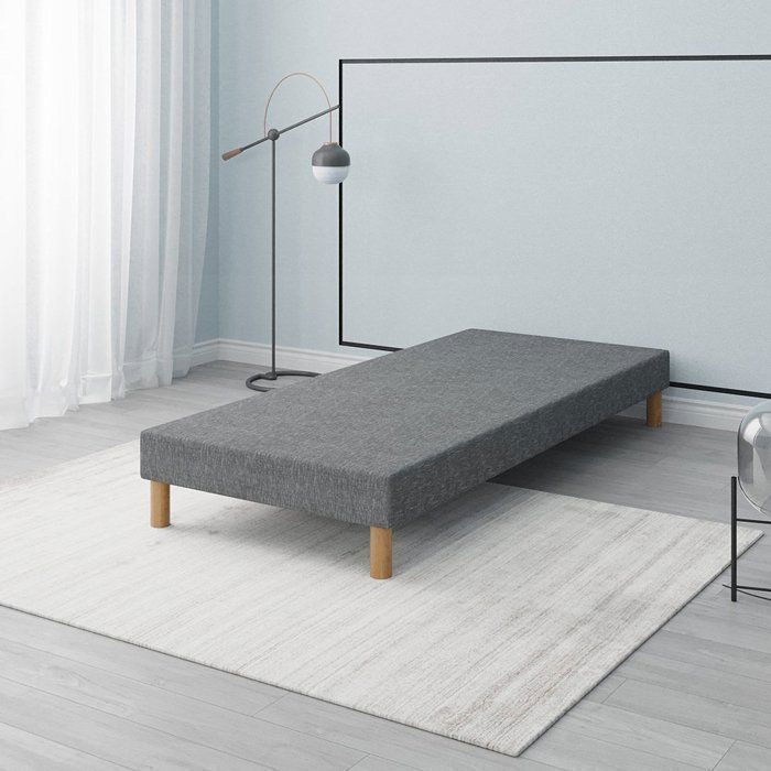 Sommier Tapissier FIRST Gris 90x190 cm