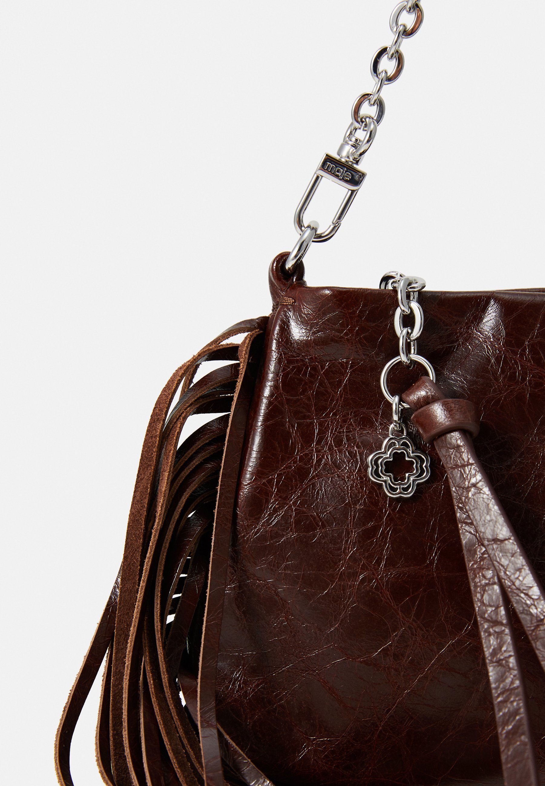 Maje Crossbodytas - donkerbruin