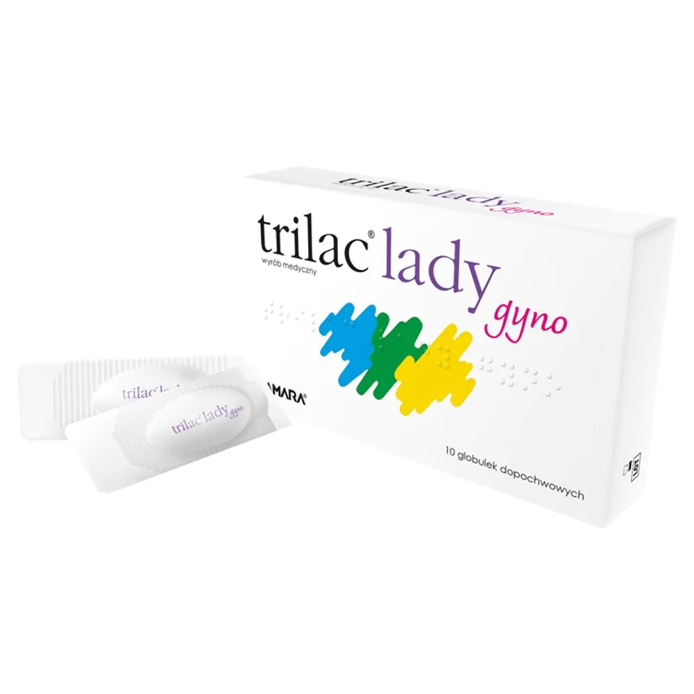 Trilac Lady Gyno, Globulki dopochwowe z kwasem hialuronowym i mlekowym