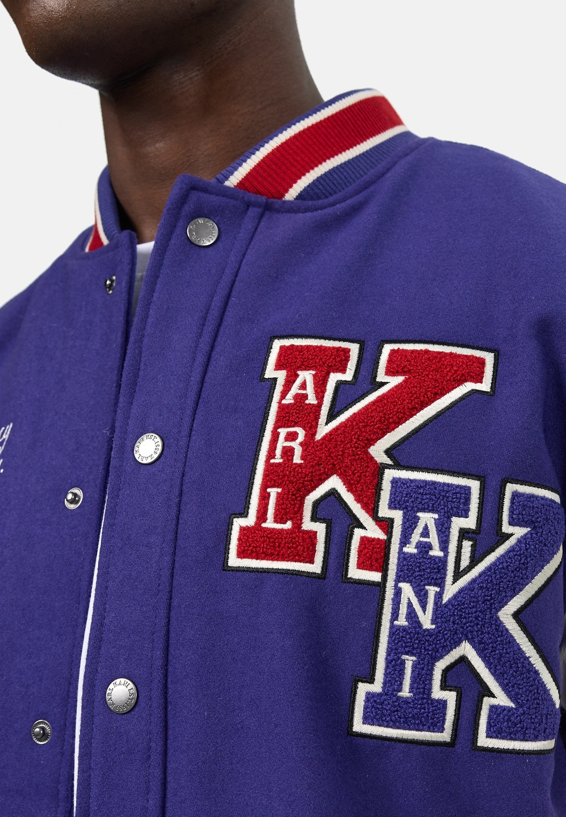 Blouson aviateur Karl Kani - bleu foncé