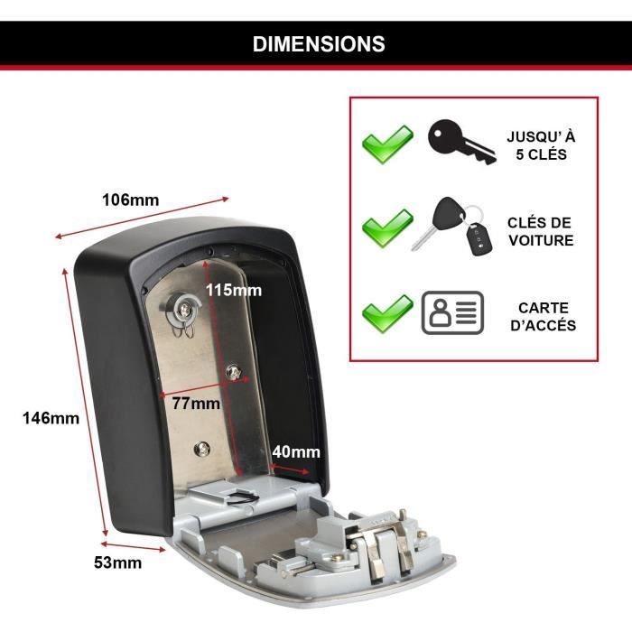 Masterlock Sicherheitsschrank-Schlüsselbox 5403EURD XL Größe