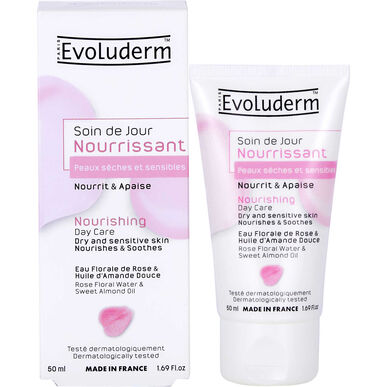 Evoluderm Soin de Jour Nourrissant Peaux Séches Creme Face Ravitseva kuivalle ja herkälle iholle 50 ml 50 ml