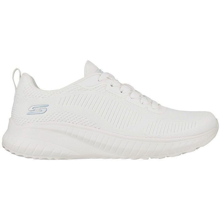 Scarpe da corsa da donna - Skechers Bobs Sport Squad Chaos - Bianco - Strada