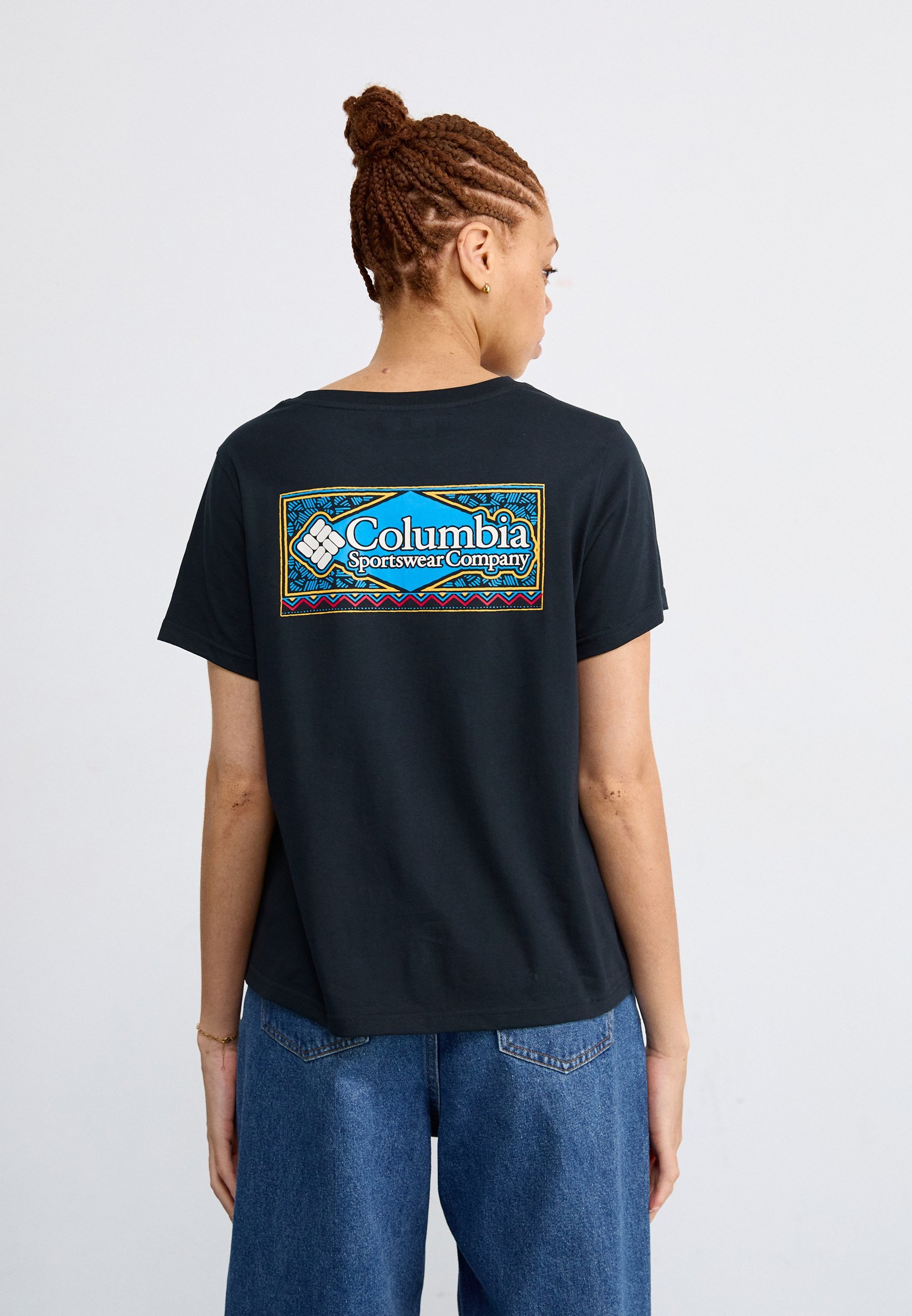 Columbia ROLLING BEND™ GRAPHIC - T-shirt met print - zwart