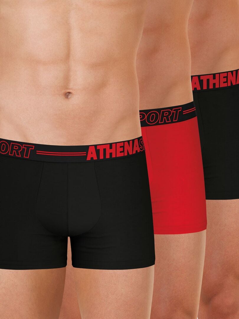 Set van 3 'Athena' boxershorts - ZWART