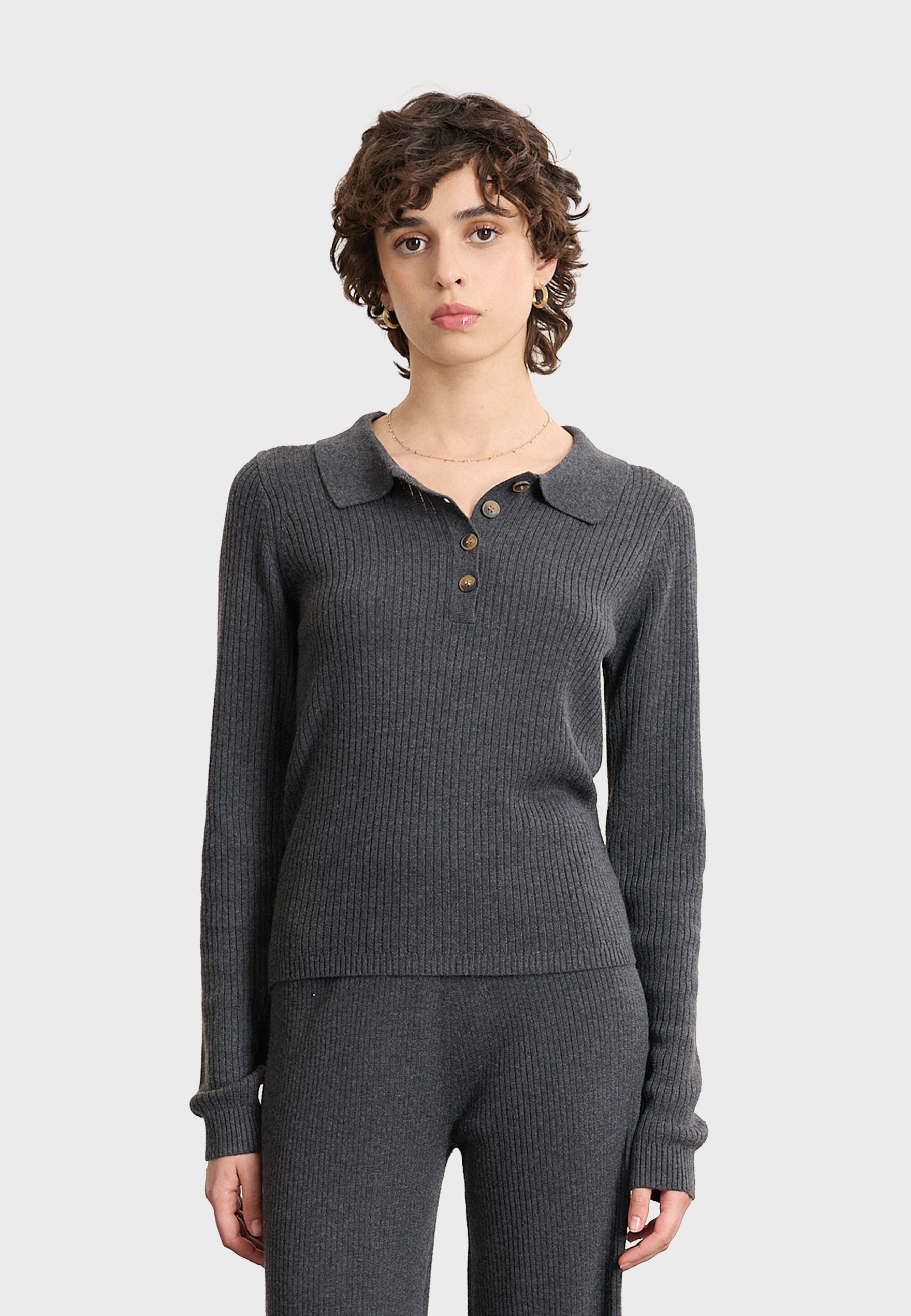 Garance Paris BINTI - Polo - antracite