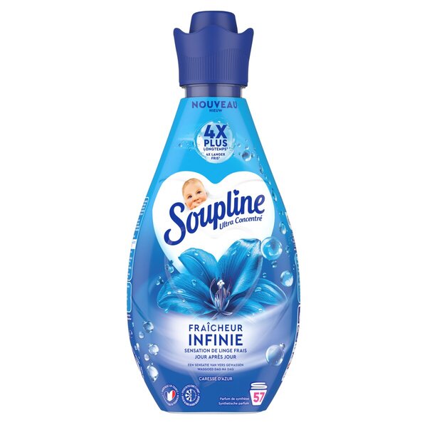 Μαλακτικό ρούχων Soupline Infinite Freshness Azur Caress<br>800ml, 57 πλύσεις