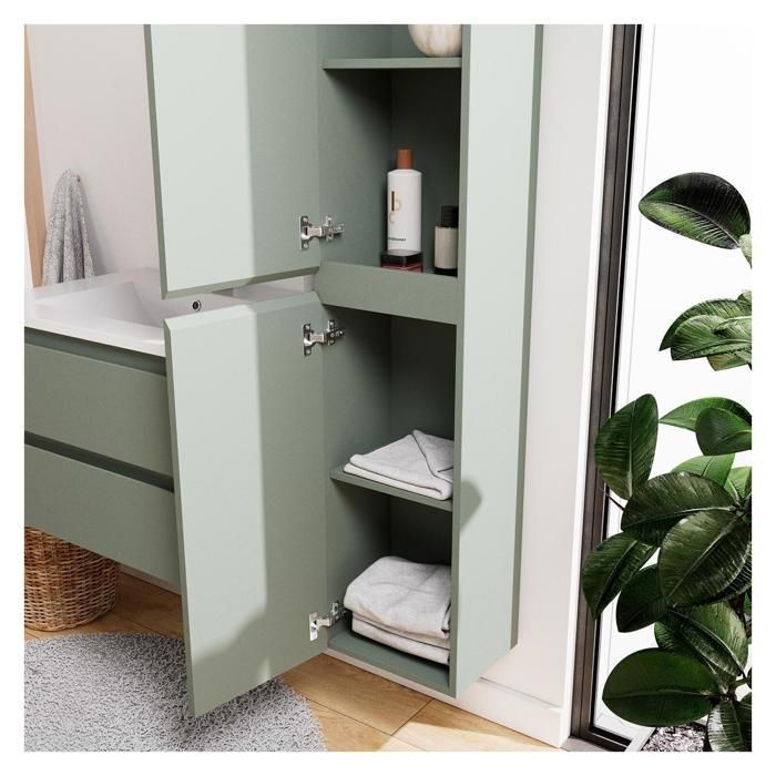 Mobile lavabo singolo SORRENTO da 60 cm + rubinetto + specchio + colonna