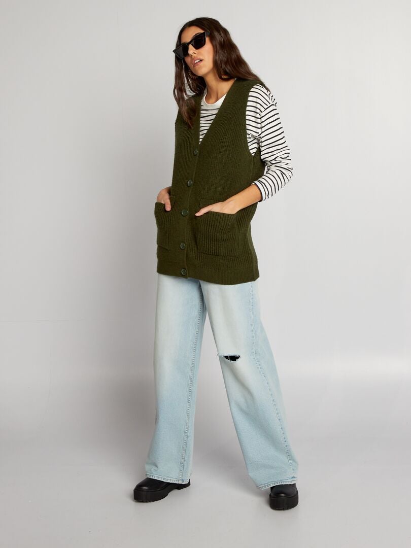 Mouwloos vest - GROEN
