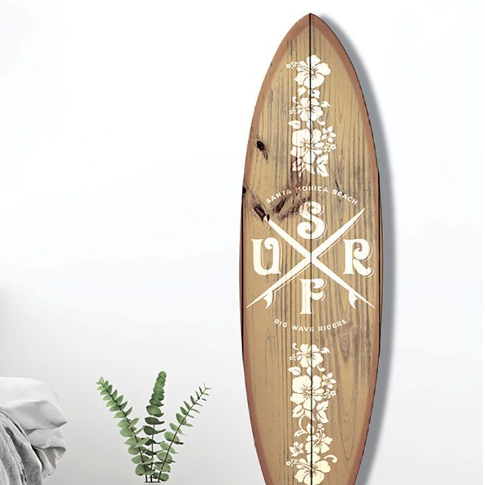 Decorative big wave surfboard
