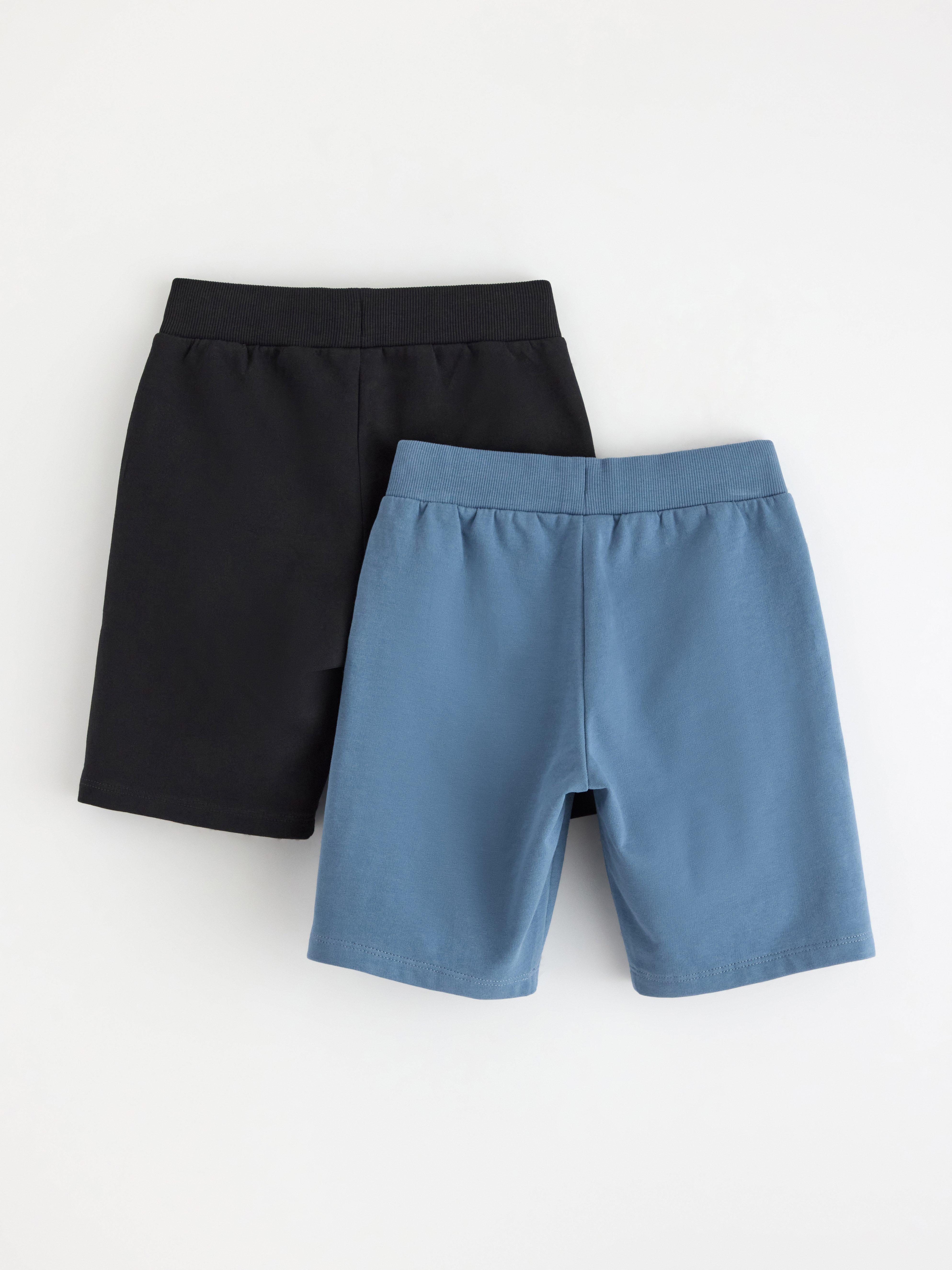 Short en tricot bleu poussiéreux (lot de 2)