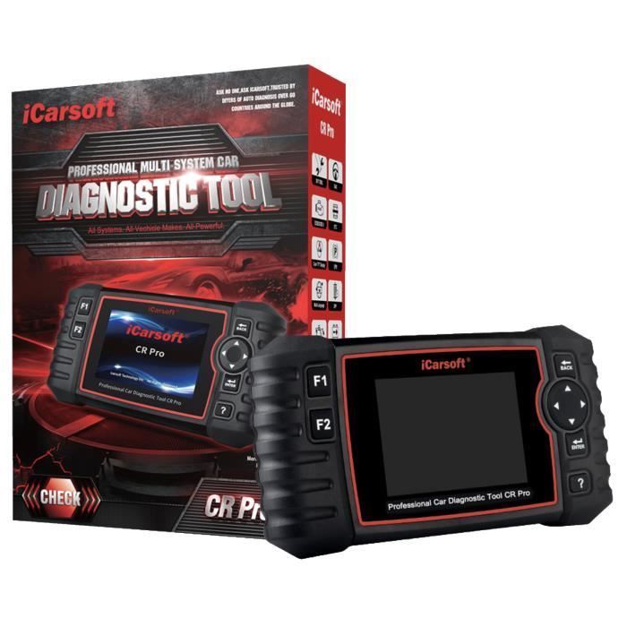 iCarsoft CR Pro | Multi-brand Car Diagnostic Tool in French | Professional OBD2 Diagnostic Tool | Fault Code Reading | DPF | Injector