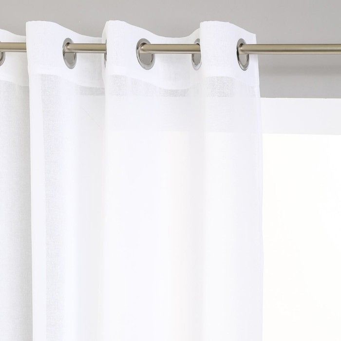 Cortina de voile blanca 
