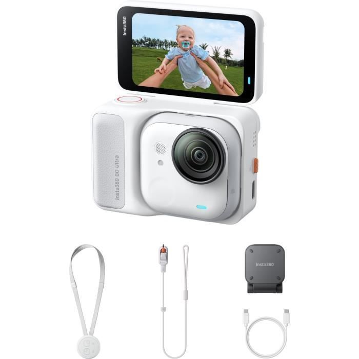 Action camera - INSTA360 - Go Ultra - Standard kit - 4K - White