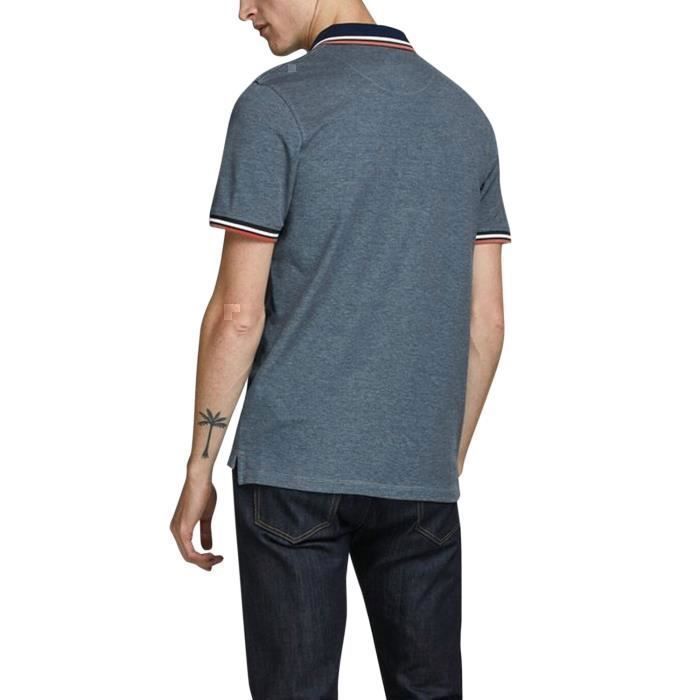 Jack & Jones Herren-Poloshirt mit kurzen Ärmeln 12136668-RIORED