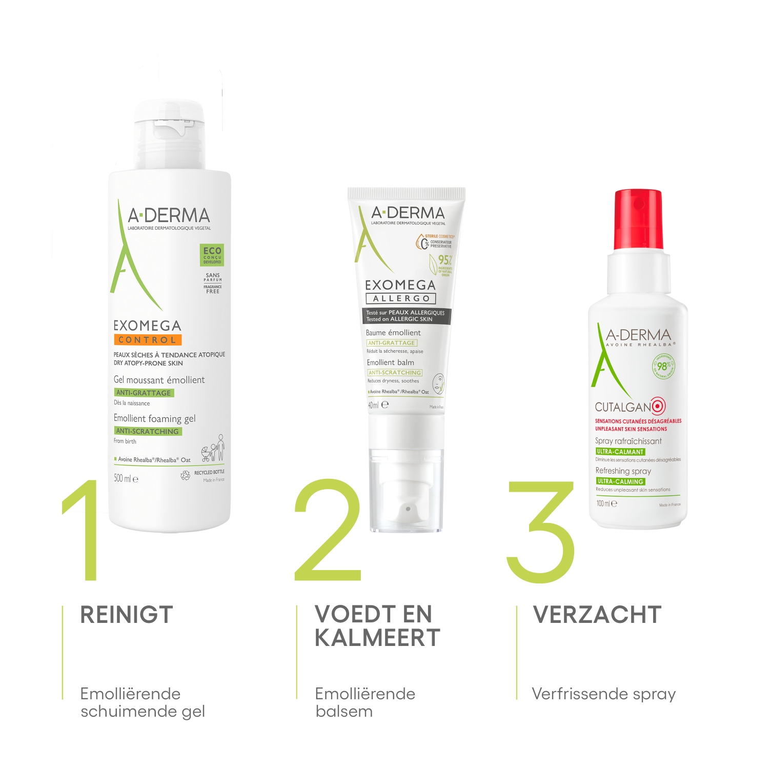 A-DERMA Bodylotion Exomega Allergo Emollient Balsam - 40 ml