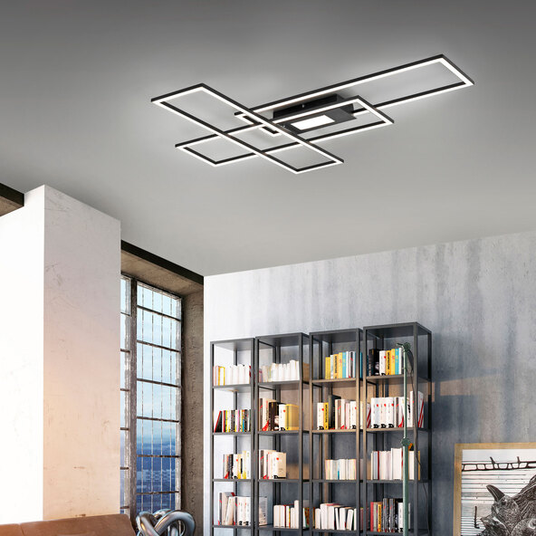 Lampă de tavan LED Mina, 98,9 x 69,4 cm