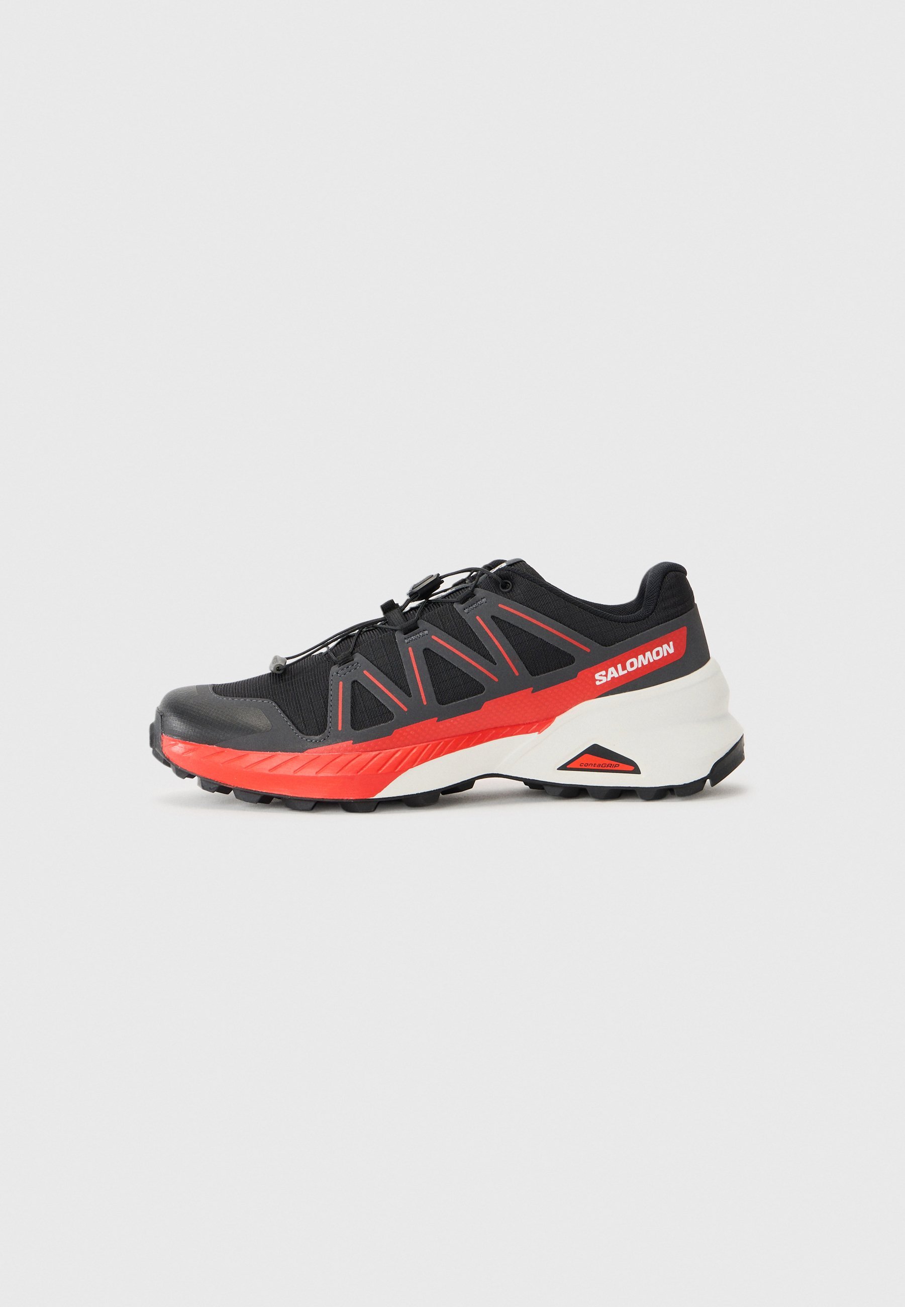 Salomon SPEEDCROSS PEAK - Wandelschoenen - zwart/asfalt/vurig rood