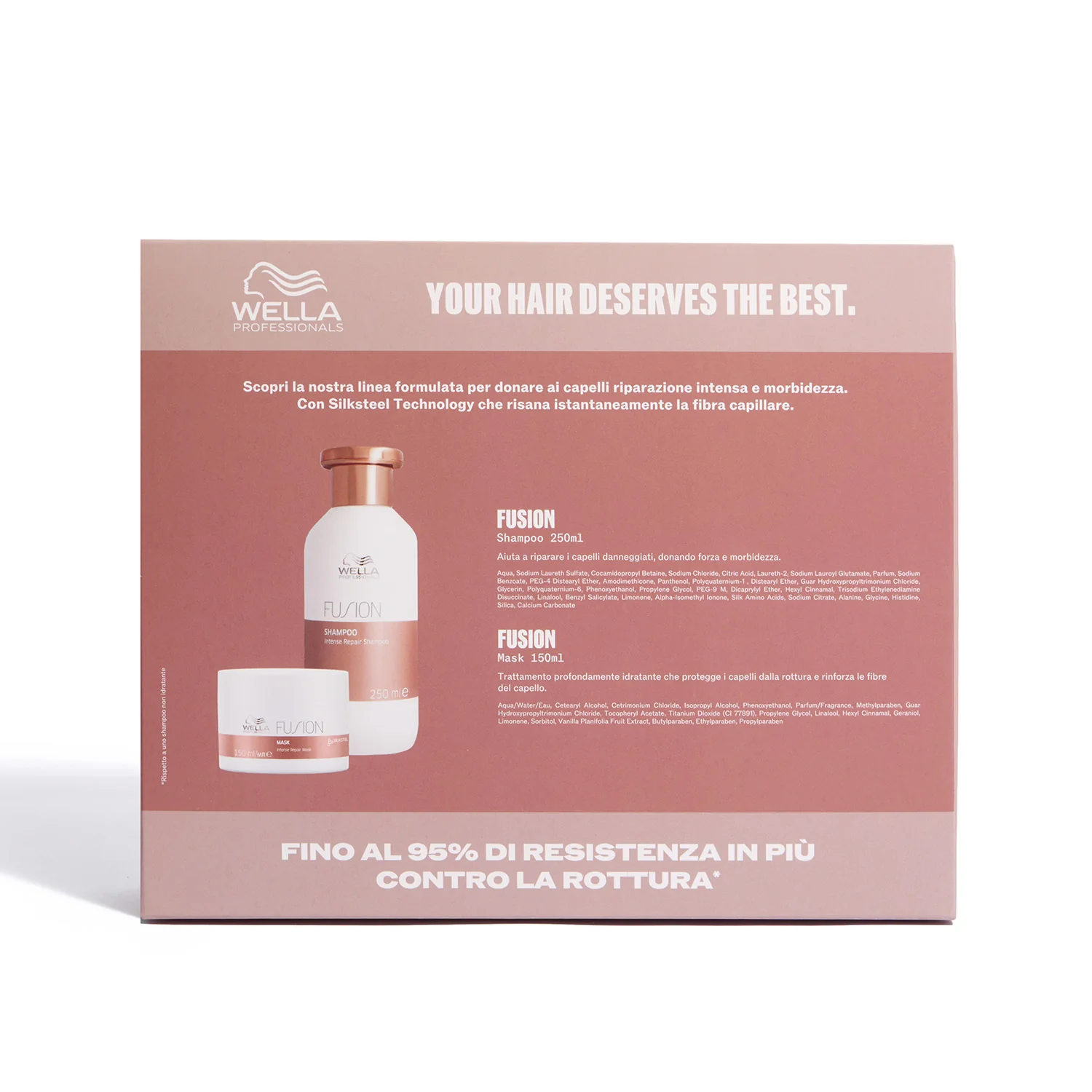 Fusion Fusion Cofanetto Natalizio - Shampoo e Maschera - Cofanetti per Capelli, Shampoo Rinforzante