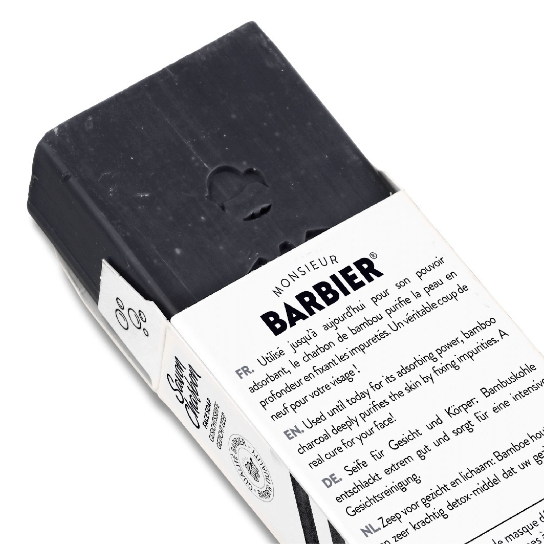 Milo za obraz in telo Monsieur Barbier z ogljem - 100 g