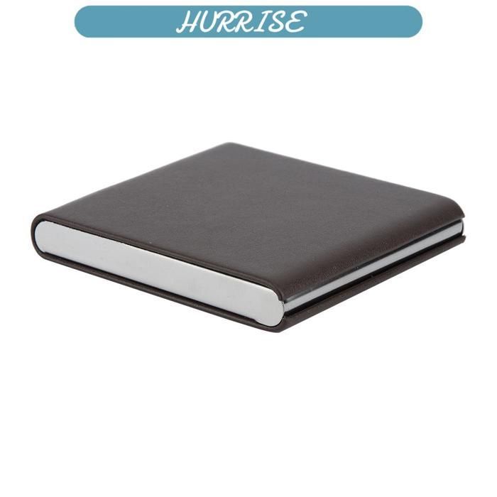 Sonew Accessoires pour fumeurs Hold 10 Cigarettes PU Leather Nice Gift Smoker Cigar Case (Black) meuble boite Noir Café